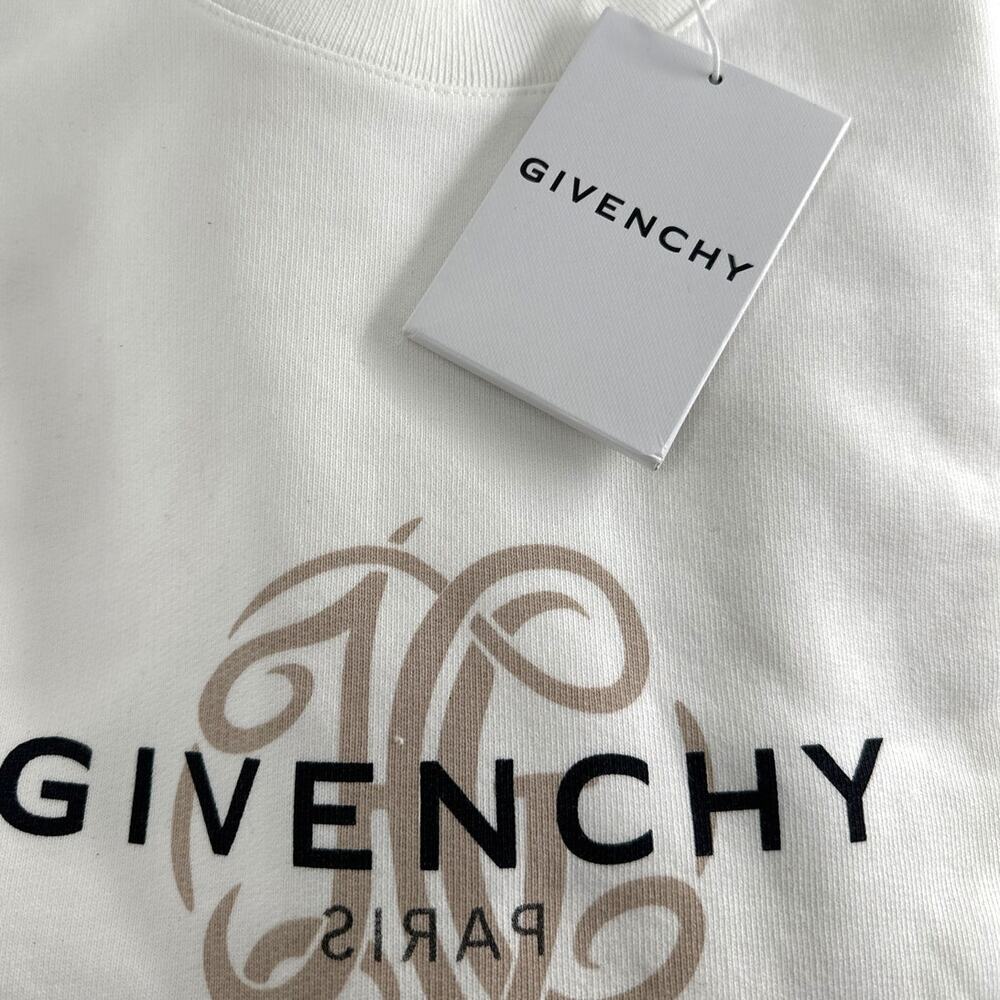 GIVENCHY Off White Reverse Fleece Sweatshirt Size S - Picture 3 of 14